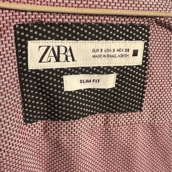 Zara Men’s Dress Slim Fit Shirt S - Picture 4 of 5